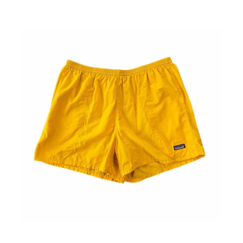Patagonia Men's XL Yellow Lined Athletic Sporty Outdoors Gorpcore Casual Shorts